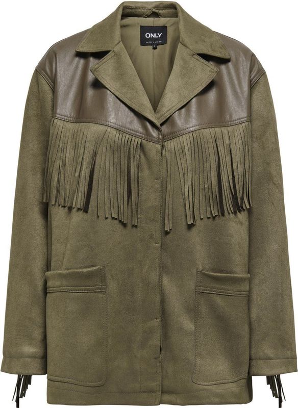 Only - Onlfrange Life - Jas - CUB - Imitatieleer met Franjes