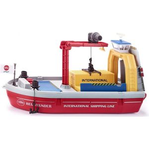 Siku Containerschip 40,4 Cm Rood/Wit/Geel 4-delig (5403)