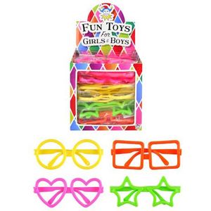 Uitdeelcadeautjes - Kinder Fun / Feest Brillen in Traktatiebox | Traktatie Feestbrillen (26 Stuks)