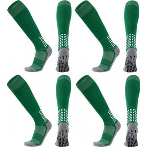 Gripsokken Voetbal - sportsokken - 4 paar - one size 40-47 - Compressie - prestatieverhogend - Verbeterde Grip - Kwaliteit - Stevige en Comfortabele Sokken - met anti-slip noppen - voor de meeste sporten