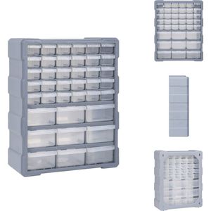 vidaXL Organiser - Organisers - Lade Organiser - Lade Organisers - Organiser met 39 lades 38x16x47 cm