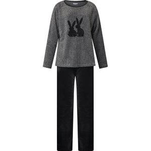 Cocodream - dames huispak 691788 - bunnies - grijs - maat L