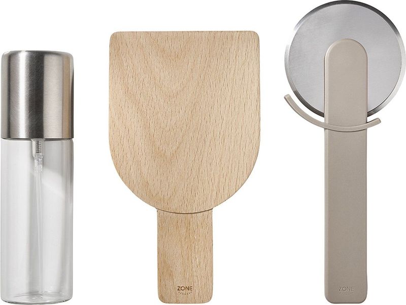 Zone Denmark - Pizzaset - Soft Taupe - Set van 3 - Keukensnijders