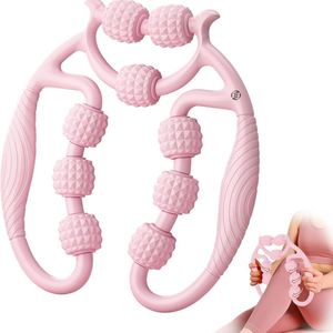 Equivera cellulite massage apparaat - Massageroller - Beenmassageroller - Beenmassager - Cellulitis - Diepe Weefselmassage - Massageroller met Handvat - Been - Roze