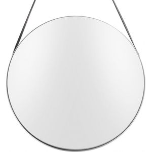 Present Time Spiegel Wandspiegel - Balanced metaal - leder - 47 cm