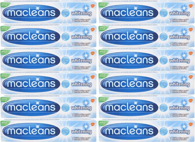 Macleans Tandpasta – Whitening – Voordeelverpakking 100 ml (12 stuks)