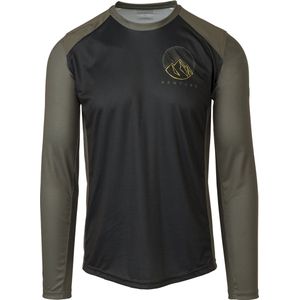 MTB Fietsshirt Lange Mouwen Venture Unisex - Zwart - M
