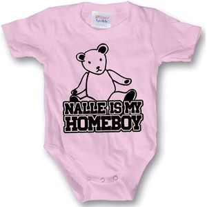 Hybris Kinder Nalle Is My Homeboy Body SH-13-BT017-L57 Pink-6-12Monate