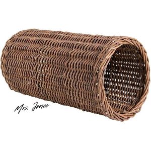 Mrs. Jones Signature Series Rieten hamstertunnel - Bruin - 25 x 10 cm