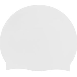 2-pack badmutsen, effen badmutsen voor mannen en vrouwen, badmuts, hoogwaardige siliconen antislip badmutsen, waterdicht, hypoallergeen, elastisch en comfortabel, voor lang en kort haar - Wit