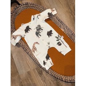Boxpakje Safari - Wit - ByTasha - Maat 62/68 - Dierenprint