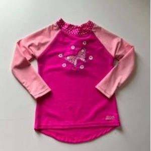 Zoggs - zwemtshirt - roze - lange mouwen - maat 4 jaar