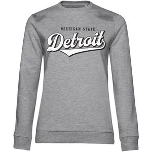 Hybris Detroit Girly Sweatshirt Damen Heather-Grey-S