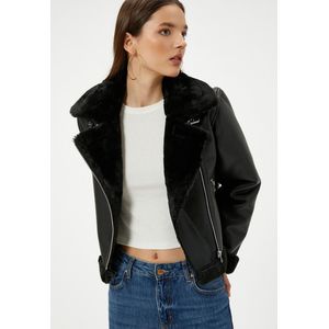 Imitatieleer Motorrijder Jasje