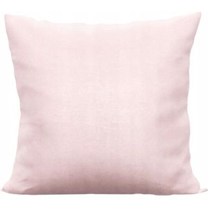 Decoratieve kussensloop 50x50 cm lichtroze velours