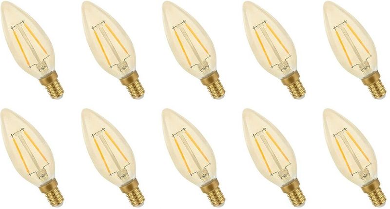 Spectrum - LED Lamp - Warm Wit - E14 - 5W - 490 Lumen - 2400K - 10 Stuks