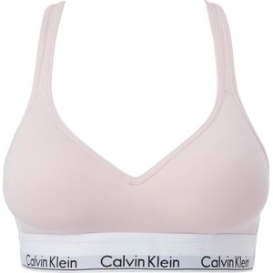 Calvin Klein dames Modern Cotton bralette top - met voorgevormde cups - licht roze - Maat: XS