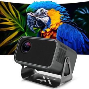 Draagbare Mini Projector met 500 ANSI Lumen, 1080P Full HD, Auto Focus en WiFi 6