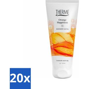 Therme - Orange Happiness - Douche Satin - Verfrissend - Verzorgend - 200ml - Bulkverpakking - 20 stuks