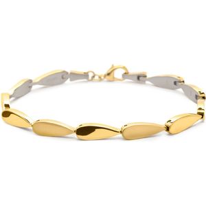 Boccia Titanium 03052-03 - Dames Armband - Goudkleurig - Schakelarmband - 5 mm breed - 20 cm lang