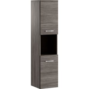 Badplaats - Montreal - Badkamerkast - Grijs Eiken - 30 x 30 x 131 cm