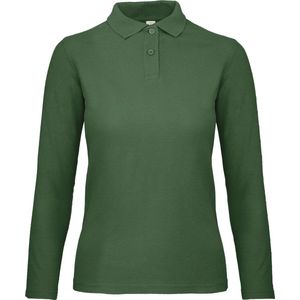 B&C ID.001 Ladies' long-sleeve polo shirt CGPWI13 - Bottle Green - L