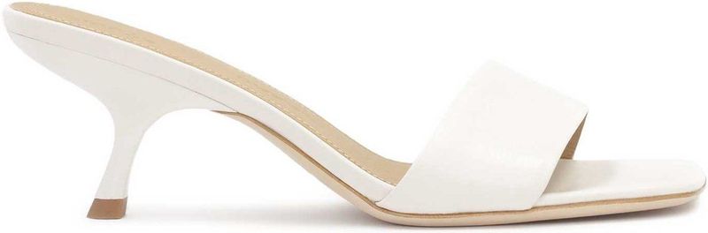 Kazar Studio - Witte Minimalistische Muiltjes - Dames - Leer