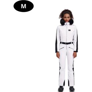 Nivard Ski Suit - Skipak - SkiBroek - Wintersport - Skijas - Dames - 2-Delig - Wit - Maat XXS