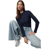 Trendyol Zwarte Staande Kraag Geribbelde Flexibele Getailleerde/Lichaamsgladmakende Gebreide Blouse Tweeaw20Bz0200