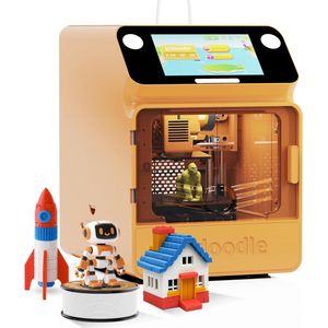 Mini 3D-printer voor kinderen, veilig voor kinderen, speelgoed 3D-printer, STEM leermat, wifi en app-bediening, weekly update, speelgoedbibliotheek, touchscreen, mini-formaat