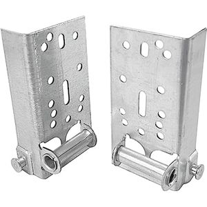 Garagedeur bodem hefbeugels zonder bevestigingsmiddelen - 2 stuks, geschikt voor 7/16 inch steel
