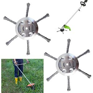 2 Stuks Onkruidborstels voor Grastrimmers - Accessoires voor Tuinonderhoud