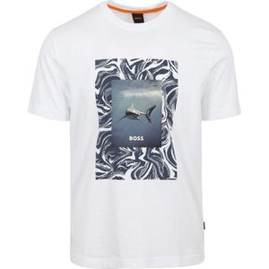 BOSS T-shirt Tucan Wit - Maat XL - Heren - Print T-shirts