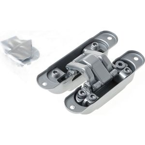 Atomika Slim K8060 verborgen scharnier, kleur mat chroom/F1, 30 minuten brandwerend, 60kg draagvermogen