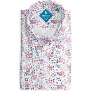 District Indigo Performance Overhemd Print Pink (7.31.025.730 - 388)