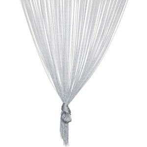 Zilver draadgordijn - Deurgordijn of venstergordijn - Totale afmeting 90x200 cm - Perfect als vliegengordijn