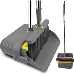 Luvetrex ® Verstelbare Bezem met Handvat voor Efficiënt Huishoudelijk en Vloeronderhoud