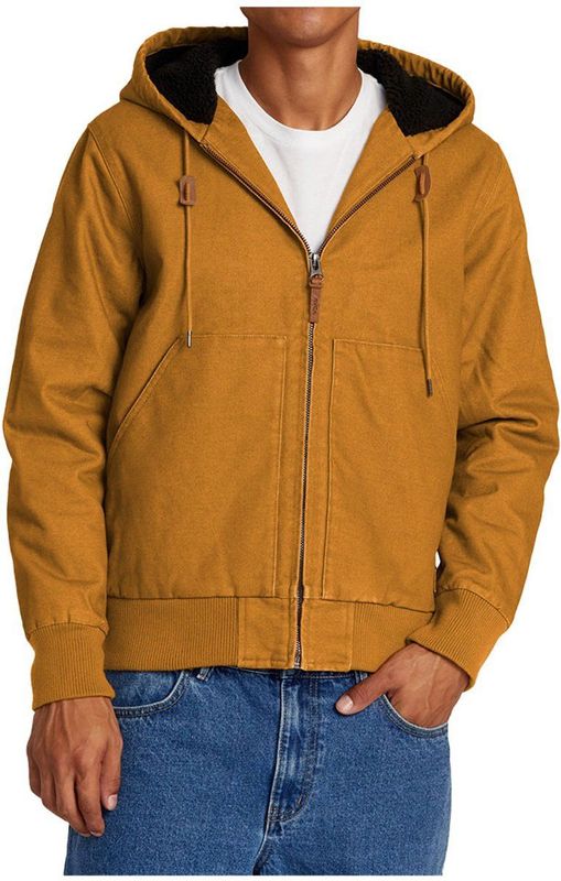 Rvca Chain Mail Jas Bruin M Man