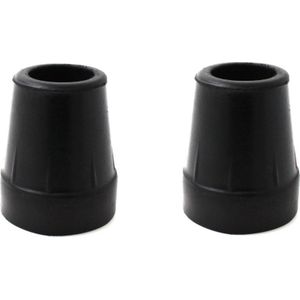 Krukdoppen 19 mm Anti-Slip Set van 2 - Zwart