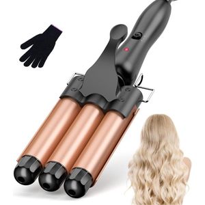 MKSS® Wafeltang – Wafeltang Voor Dik en Dun Haar – Wave Tang Voor krullen – Krultang met Handschoenen