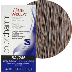 Wella Color Charm Permanent Liquid Haircolour - 5A - Light Ash Brown - Wella Haircolour - Light Brown - lichtbruin - Asbruin
