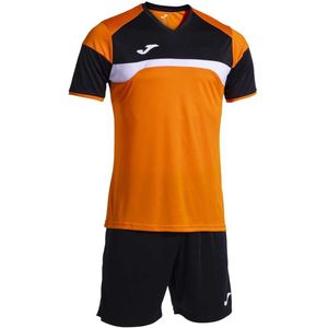Joma - Trainings- en Wedstrijdmodel - Heren Sporttenue - Korte Mouwen - Zwart/Blauw - 100% Polyester