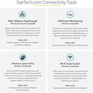 Dockstation Startech DKT31CSDHPD3 Grey