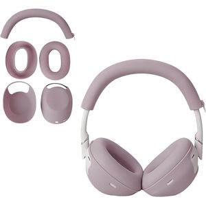 Allecto Plus - Siliconen Beschermhoes voor Hoofdtelefoon - Oorkussens, Hoofdbandafdekking - Rokerig Roze, Wasbaar, Zweetbestendig