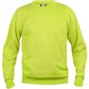 Clique Basic Roundneck Sweater Signaal-groen maat L