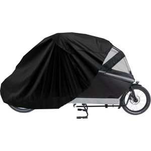 Maxxcovers Cargo Bakfietshoes - Voor 2-wielers met Regentent Huif - Waterdicht - Zwart