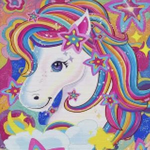 Diamond Painting Volwassenen - Unicorns - Volledige Bedekking - Ronde Steentjes - 20 x 25 CM