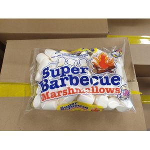 Mr. Mallo BBQ Marshmallow wit, 300 gr x 8