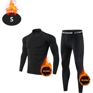 Nivard Thermokleding Heren - Thermobroek - Thermoset - Thermolegging - Winter - Thermoshirt - Zwart - S