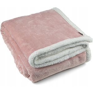 Zacht & Warm Dubbelzijdig Plaid Roze 150x200 cm